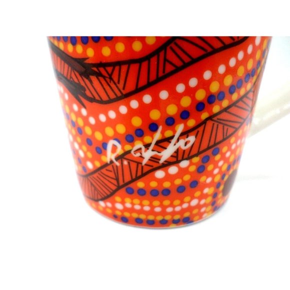 2Set Waligura Gurruhman Kangaroo Coffee Mug Aboriginal Artist Robert Appo Signed - Picture 4 of 7